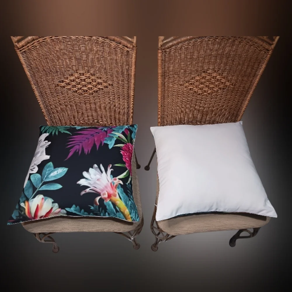 Decorative Floral Accent Throw Pillow Covers (Set Of 2)